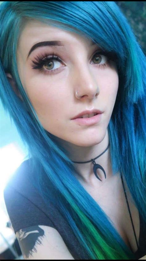 Blue Hair Girl Porn Videos 